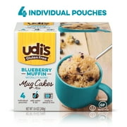 Udi's Gluten Free Blueberry Muffin Mug Cake Mix, 8.4 oz, 4 Count