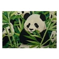 thumbnail image 2 of Shiartex 4pcs Panda Bear Bamboo Leaves Linen Placemat Set for Indoor Outdoor Table Decoration, Perfect for Birthday Parties, Christmas, and Restaurants 18x12in, 2 of 8