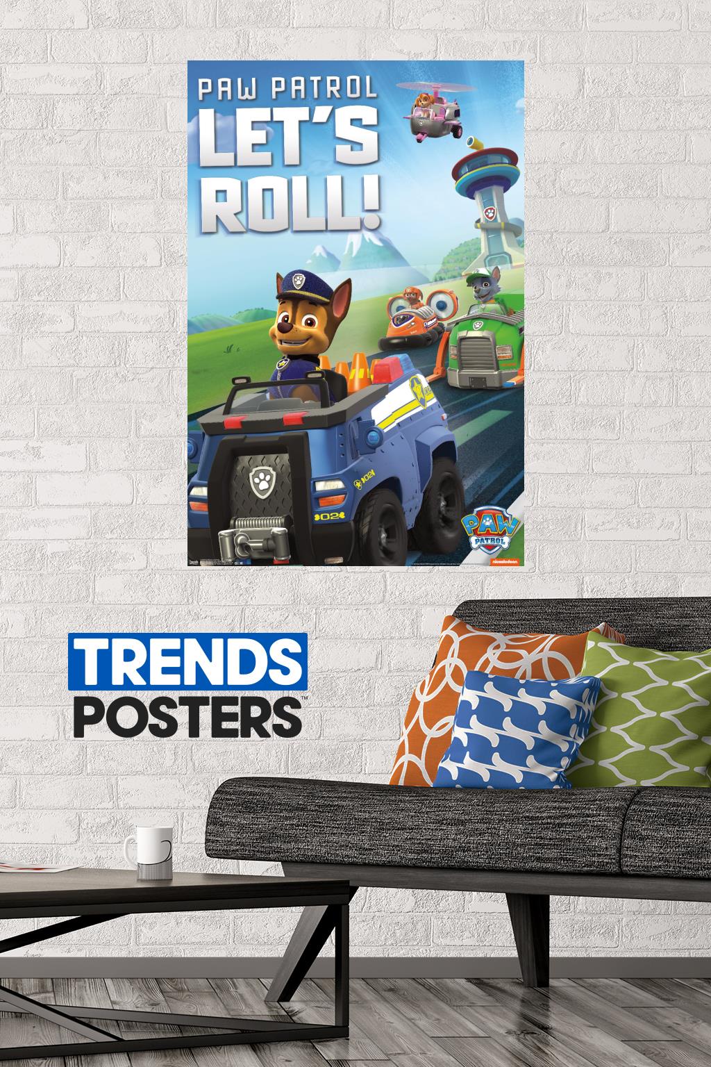 Nickelodeon Paw Patrol - Let's Roll Wall Poster, 22.375" x 34"
