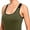 Army Green, variant on Women's Open Back Workout Tank Top with Built in Bra Athletic Yoga Running Shirt