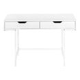 thumbnail image 4 of Pemberly Row Computer Desk Home Office Laptop Storage Drawers 48"L Metal White, 4 of 9