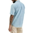 thumbnail image 4 of Wrangler® Men's Short Sleeve Denim Chambray Shirt, 4 of 5