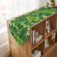 thumbnail image 4 of Summer Palm Leaves Table Runner Linen Burlap Table Runner 72 Inches Long Tropical Green Botanical Dresser Scarves for Kitchen Island Coffee Dining Room Party Wedding Banquet Holiday Decor 16"x72", 4 of 8