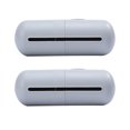 thumbnail image 1 of EeaseCA 2pcs Wall-mounted Trash Bag Container Capsule Shape Trash Bag Dispenser Garbage Bag Storage Box for Bathroom Kitchen (Grey), 1 of 8