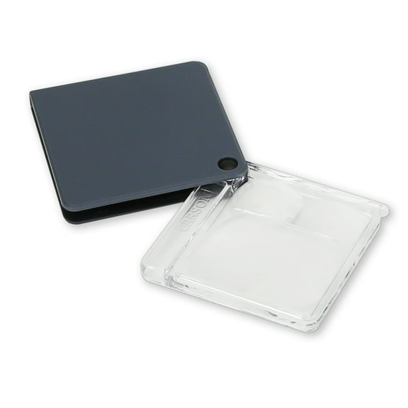 Carson MagniFlip™ Plus 2.5X/5X/7X Flip-Open Magnifier with Built-in Case