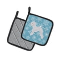 thumbnail image 2 of Carolines Treasures BB3494PTHD Winter Snowflake Bedlington Terrier Pair of Pot Holders , 7.5HX7.5W, multicolor, 2 of 3