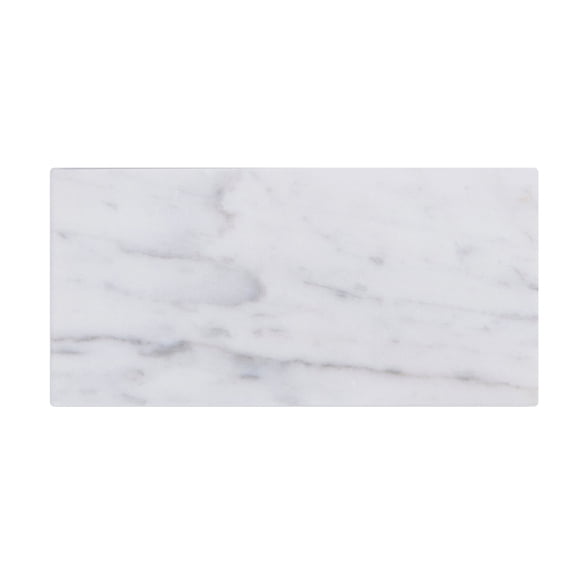 Carrara White 3-in x 6-in Polished Marble Floor and Wall Tiles(5-sq. ft/ Box)