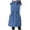 Blue, variant on Women's Hooded Sleeveless Quilted Down Vest Winter Warm Coat Padded Outerwear Jacket With Multiple Pockets