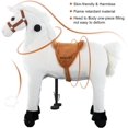 thumbnail image 3 of Uenjoy Kids Riding Horse for Kids Plush Ride ons Toy White, 3 of 8