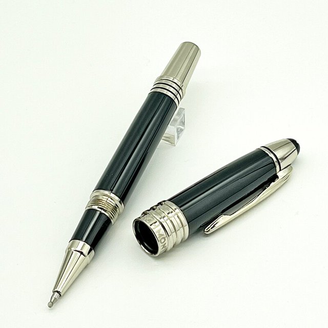 LAN MB John F. Kennedy Fountain-Bolígrafo Rollerball azul oscuro, Metal, oficina, escuela, clásico con número de serie JFK