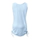 thumbnail image 4 of Falda corta sin mangas con cordón para mujer - Vestido informal de poliéster con bolsillos laterales, S-XXL, 4 of 5