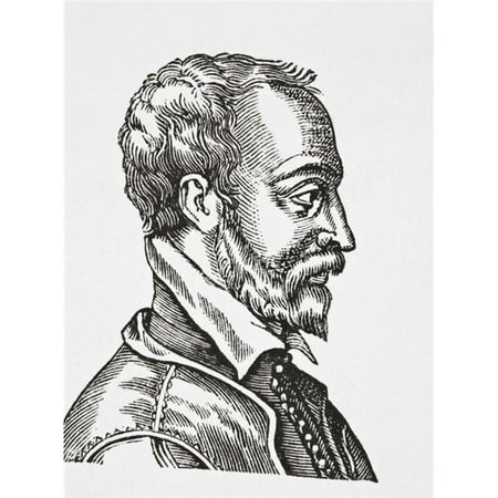 Remy Belleau 1528 - 1577 French Renaissance Poet From Science & Literature In the Middle Ages by Paul Lacroix Publis 1 Poster Print, 12 x
