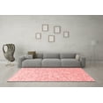 thumbnail image 3 of Ahgly Company Indoor Square Oriental Red Industrial Area Rugs, 5' Square, 3 of 4
