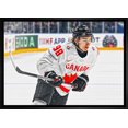 thumbnail image 1 of Connor Bedard Toile Encadrée 20x29 Canada Blanc Action-H, 1 of 4