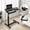 Black, variant on VividGreen Overbed Bedside Table with Wheels, Height Adjustable Mobile Desk, with Cup Holder for Home & Office, Black