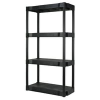 Hyper Tough 4 Shelf Plastic Garage Shelves only .46: eDeal Info