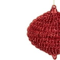 thumbnail image 4 of Northlight 4" Red Glitter Spiral Coiled Wire Onion Finial Christmas Ornament, 4 of 4