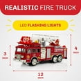 thumbnail image 3 of Toysery Fire Truck Toys for Kids - Fire Truck Play Set -Extending Ladder & Lights & Siren Sounds, 3 of 5