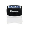 Universal - Stamp - pre-inked - blue - stock text - MAILED - 1.7 in x 0.55 in