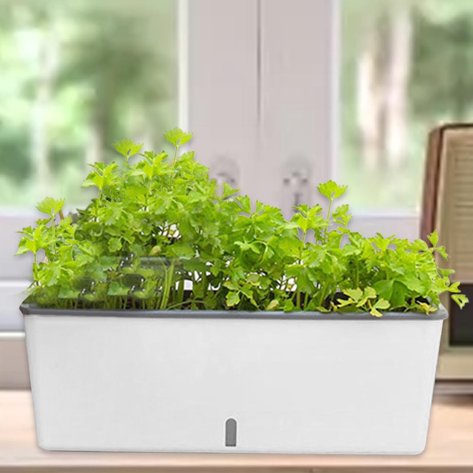 koolsoo Window Box Multipurpose Self Watering Container for Yard Indoor Outdoor Home
