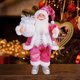thumbnail image 5 of Estatua De Papá Noel De Pie En Una Rejilla De Agua Papá Noel Con Saco Equipado Con Abeto Verde Y Bayas Rojas Fiesta Navideña En Casa En Invierno, 5 of 5