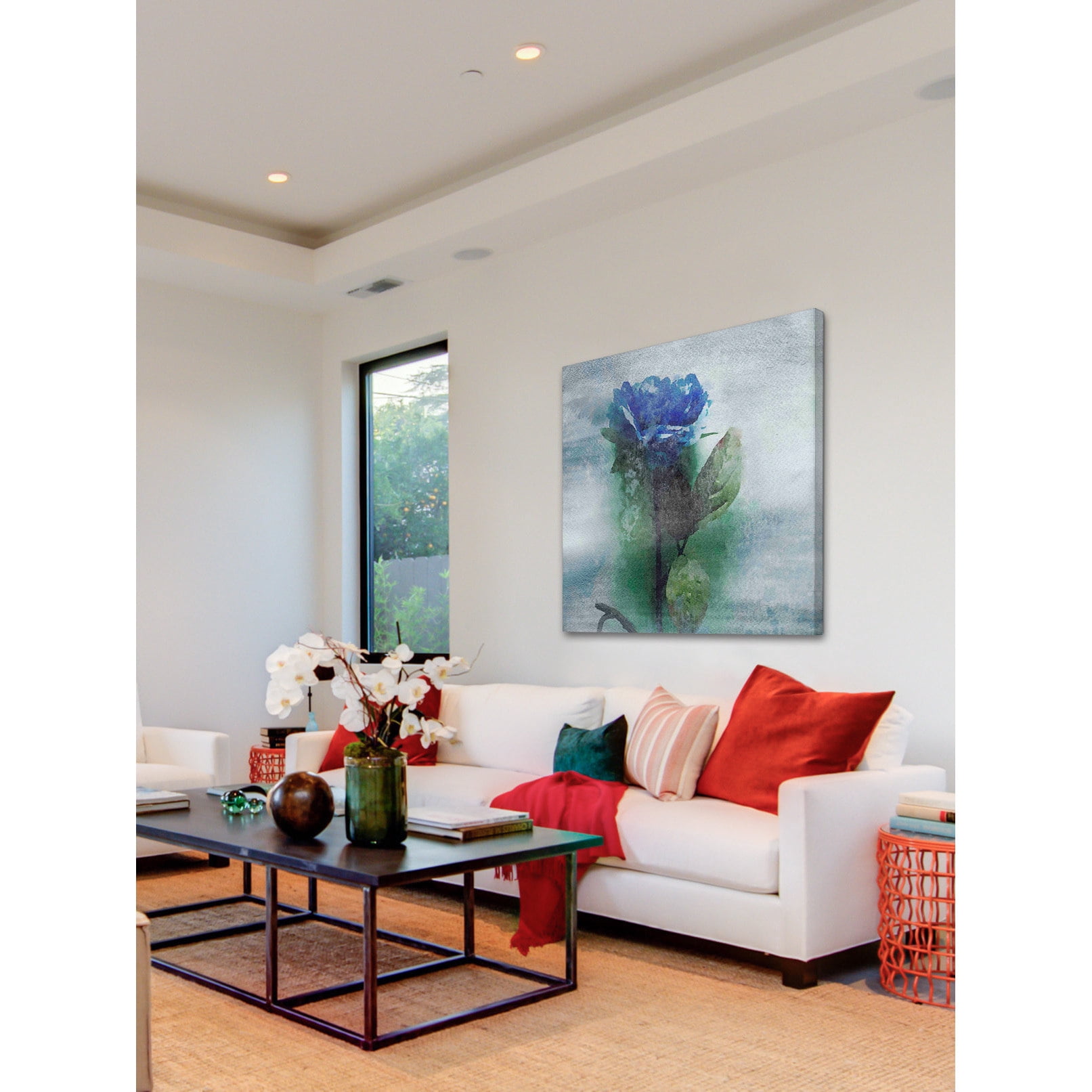 Marmont Hill - "Blue Hues" by Irena Orlov Painting Print on Wrapped Canvas
