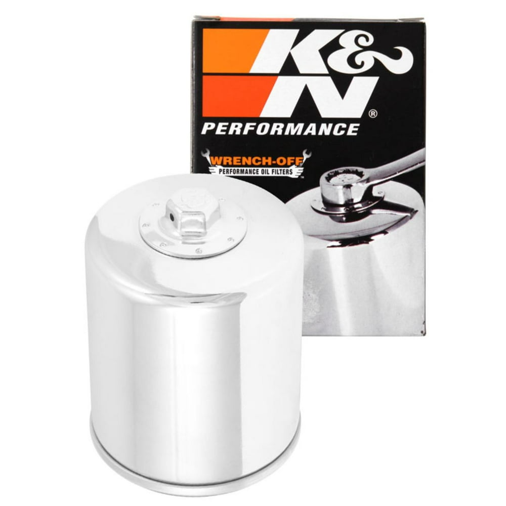 K&N Motorcycle Oil Filter High Performance, Premium, Designed to be used with Synthetic or