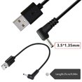 thumbnail image 5 of YongCo 25cm Copper USB to DC5V Charging Cable 3.5x1.35mm Elbowed Adapter for Small Fan Led Light Charging Cord, 5 of 8