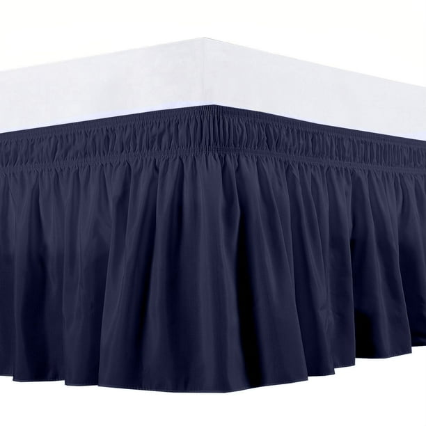 The Great American Store Easy to Fit Wrap Around Elastic Bed skirt