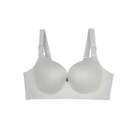 

Unique Bargains Women s Plus Full Figure Seamless Original Wire free Pull UP Bras