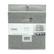 Better Homes & Gardens Cube Storage Bin with Handles, 12.75in W x 15in D x 12.75in H - Polyester & Cotton