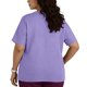 thumbnail image 3 of Tamaño Más Manga Corta Tops para las Mujeres V Cuello Bolsillo Suéter Blusa Casual Camisa Uniforme, 3 of 6