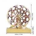 thumbnail image 2 of Perpetual Motion Desk Toys, Gold Office Desk Accessories, 5 in Spherical, Gold Accent Decor, Office Desk Decor, Magnetic Swinging, Tabletop Placement, Gold Finish, 1 Pc, 2 of 6