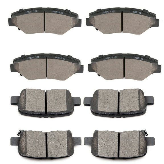 SCITOO Ceramic Front Rear Disc Brake Pad Set fit for 2003-2008 Honda Pilot