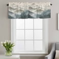 thumbnail image 4 of Spring Mountains Window Valance for Kitchen, Water Ink Painting Forest Nature Scenery Rod Pocket Short Curtain for Small Windows, Light Filtering Decorative Valance, 56 x 16 Inch, 4 of 9