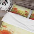 thumbnail image 4 of Designart 'Grunge Background with Red Poppies' Country Duvet Cover Set, 4 of 4