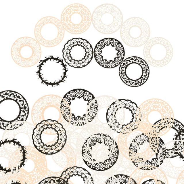 unbranded Papel Decorativo Vintage Con De Encaje Para Scrapbook Diario Y Manualidades
