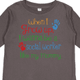thumbnail image 4 of Inktastic Social Worker like Mommy Boys or Girls Long Sleeve Toddler T-Shirt, 4 of 5