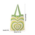 thumbnail image 3 of Todaioua Love Heart Knitted Tote Bag, Women's Knitting Wool Handbag Purse, Winter Warm Shoulder Bags, Durable Nylon Spandex Material, Spacious and Stylish, Ultimate Fashion Accessory, 3 of 6