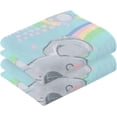 thumbnail image 2 of Dreamtimes Koala with Rainbow Cotton Towels Set 2 Pcs Absorbent Hand Towel Face Towels Kitchen Towels Bath Towels for Bathroom Laundry Room Kitchen 16 x 28 Inches, 2 of 7