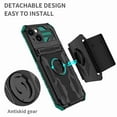 thumbnail image 2 of Dteck Detachable Sports Wristband Case for iPhone 13, Shockproof Hard PC Silicone Bumper Hybrid Kickstand Cover, Great for Hiking Biking Walking Gym Running Workout Exercise Arm Band Case (Darkgreen), 2 of 10