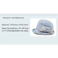 thumbnail image 1 of Women's Foldable Floral Bucket Hat Rolled Brim with Bowknot, 1 of 5