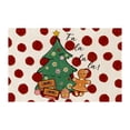 thumbnail image 1 of Mantel individual navideño, posavasos decorativos, reutilizables, fáciles de limpiar, decoración para fiestas navideñas, mantel para cocina y comedor Árbol de Navidad, 1 of 8