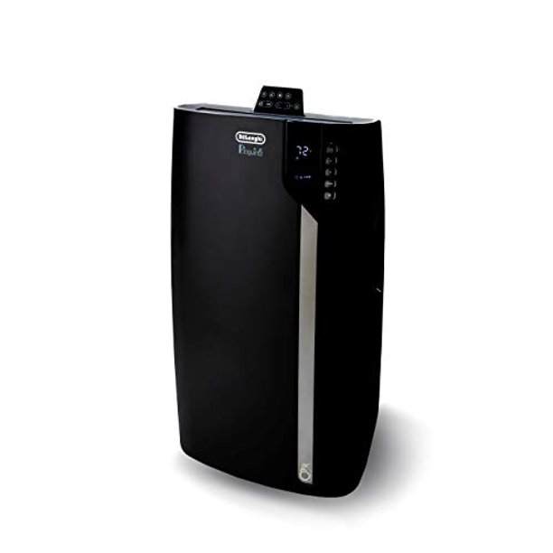De Longhi 14000 Btu Portable Air Conditioner Dehumidifier Fan Cool Surround Remote W Built In Temperature Control Sensor Quiet Mode 700 Sq Ft Xlarge Room Pinguino 8600 Btu Doe Black Walmart Com
