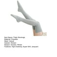 thumbnail image 7 of 1 Pair Solid Color Thigh High Socks Cotton Over Knee Socks Knit Long Boot Stocking, 7 of 7