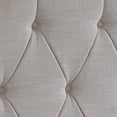 thumbnail image 3 of Lit Rembourré Festonné en Tissu Crème, 3 of 6
