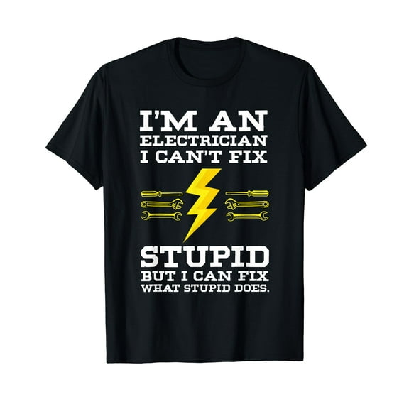 Electrician Gifts for Men & Funny electrical Design T-Shirt