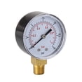 thumbnail image 3 of Manomètre Basse Pression pour Carburant Air Hydraulique 50mm 0/15 PSI 0/1 Bar 1/4 BSPT, Performance Durable, 3 of 6