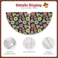 thumbnail image 3 of Xecao Daisies Flowers Pattern Christmas Tree Skirt Holiday Part Decorations for Christmas Tree, Farmhouse Christmas Decor Xmas Holiday Home Party Decorations-48", 3 of 6