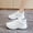 White, variant on Women'S Breathable Lightweight Sneakers - White Low-Top Walking Shoes Featuring a Mesh Upper, Cushioning Mesh, And Non-Slip Rubber Sole - a Easy Athletic Shoe Suitable for The Gym And Everyday Casual